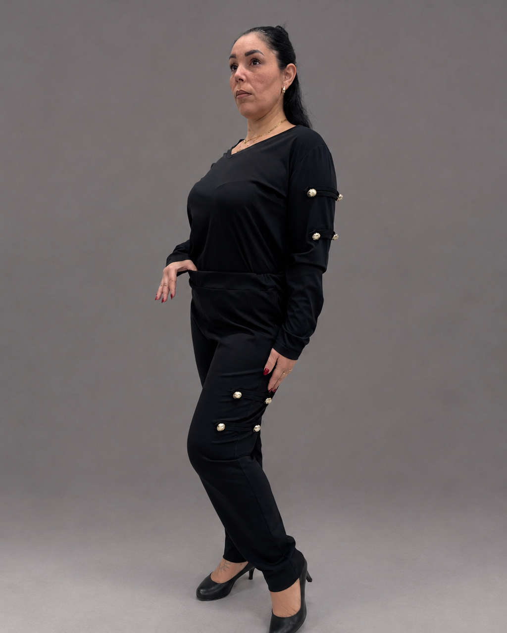 Completo Art. Grazia/Tommaso stile orientale con bottoni Cod.017067