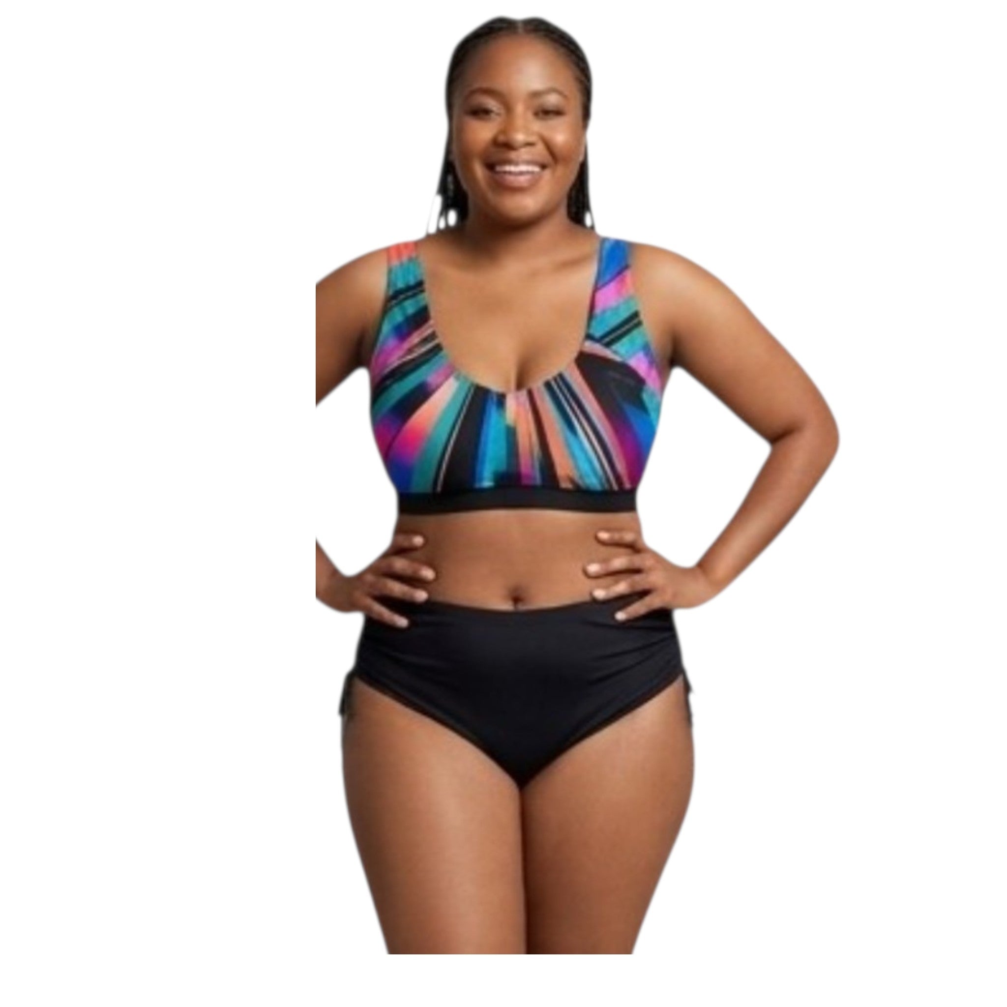COSTUME 2 PEZZI MULTICOLOR