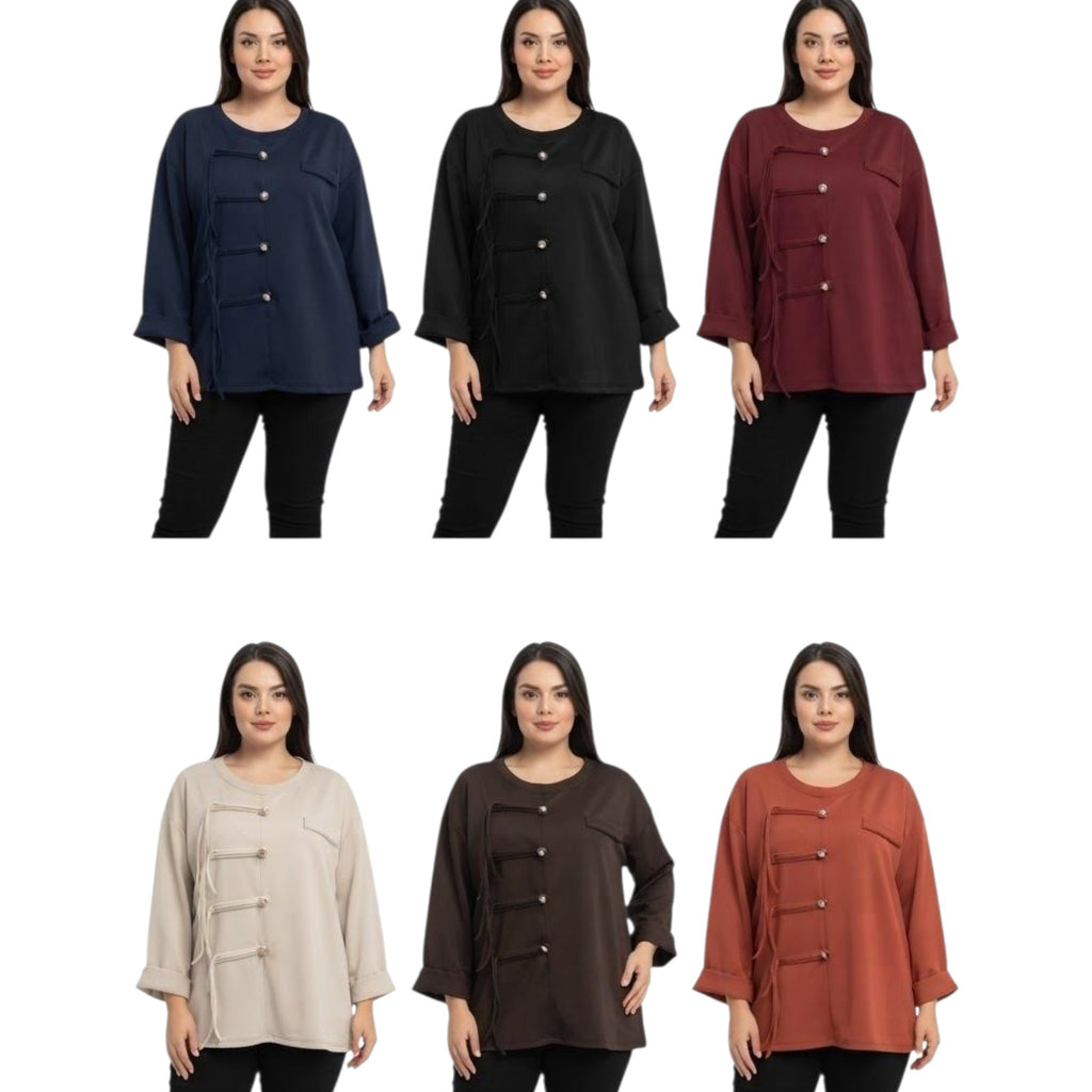 MAGLIA ART. 8378 CON FINTI BOTTONI E LACCETTI SUL DAVANTI STILE NAPOLEONE CON PATTINA SUL DAVANTI  COD. 050101