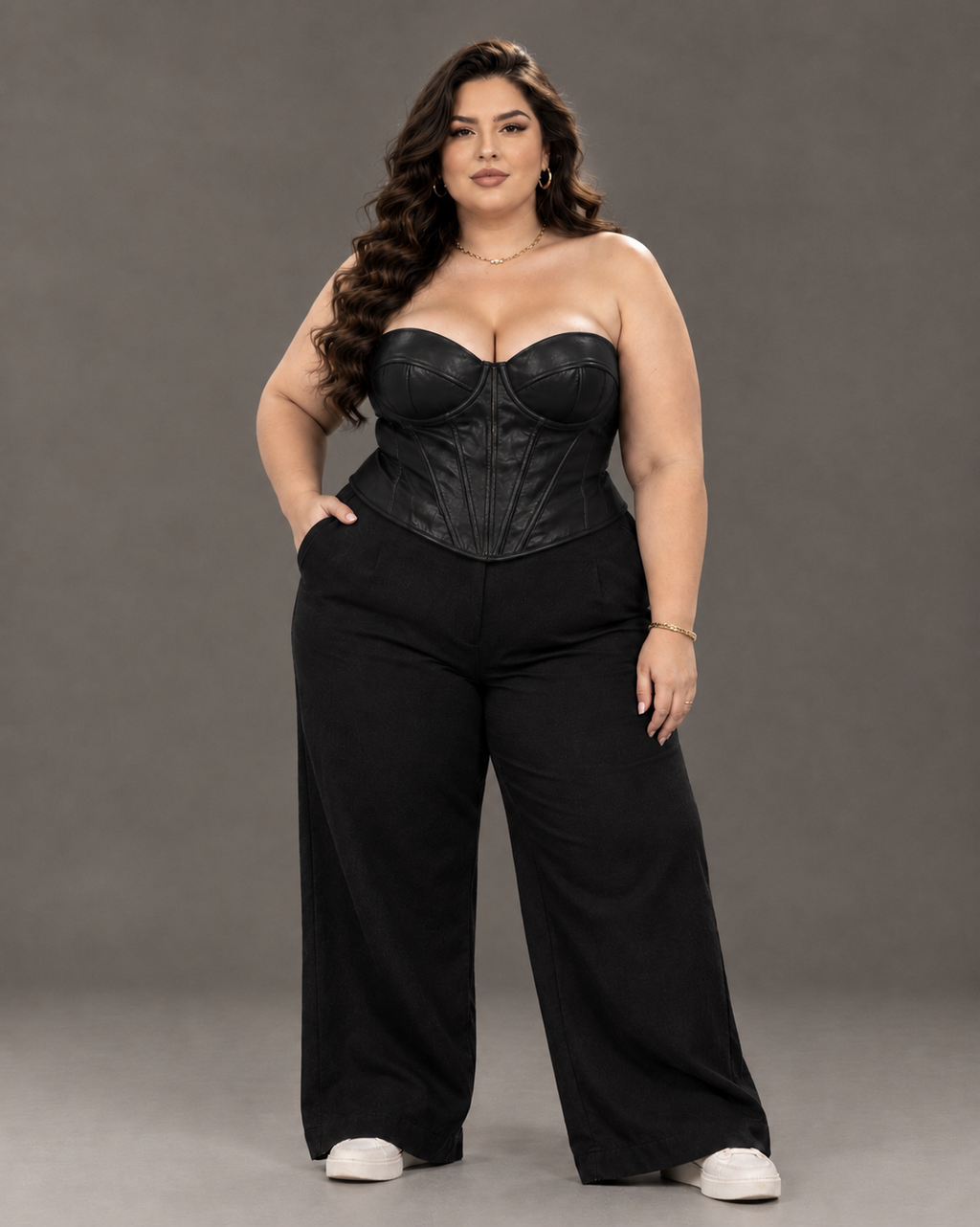 Corpetto Bustier in Ecopelle Pitonato (Art. CUV 2876)