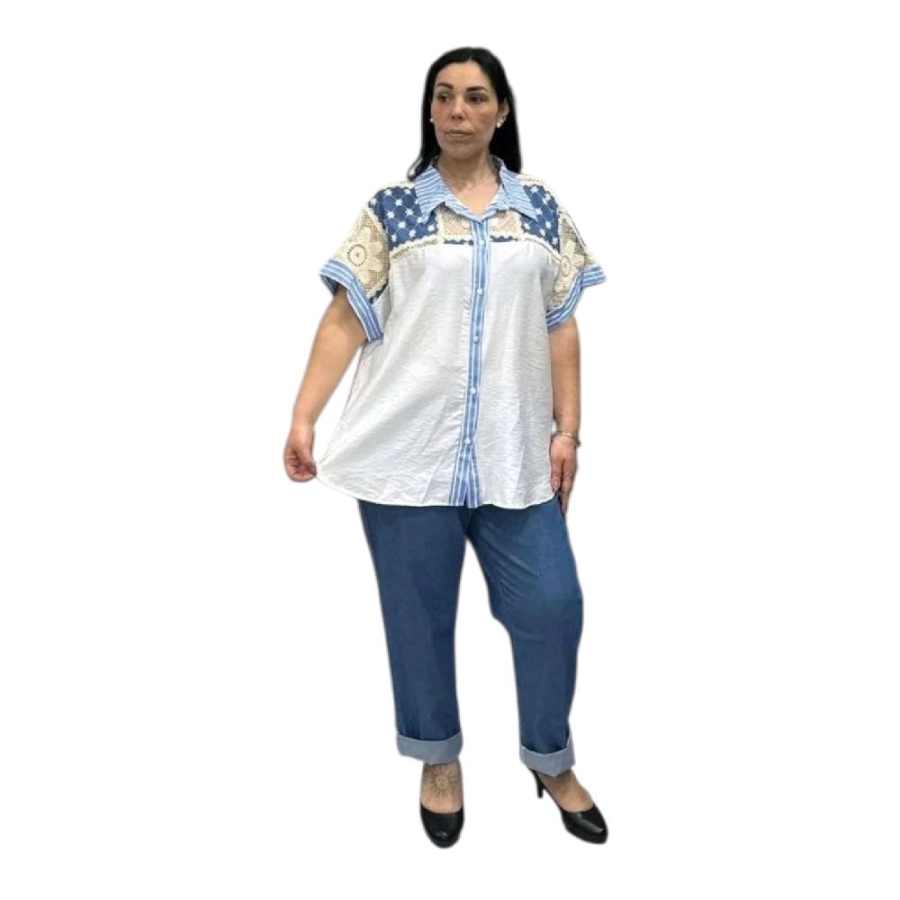 CAMICIA CON DETTAGLIO UNCINETTO
