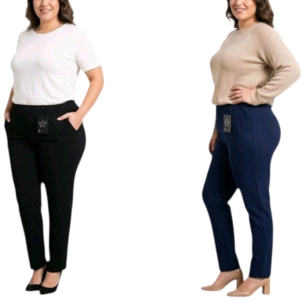 PANTALONE DONNA SIGARETTA LINEA PERTOM COTONE ELASTICO