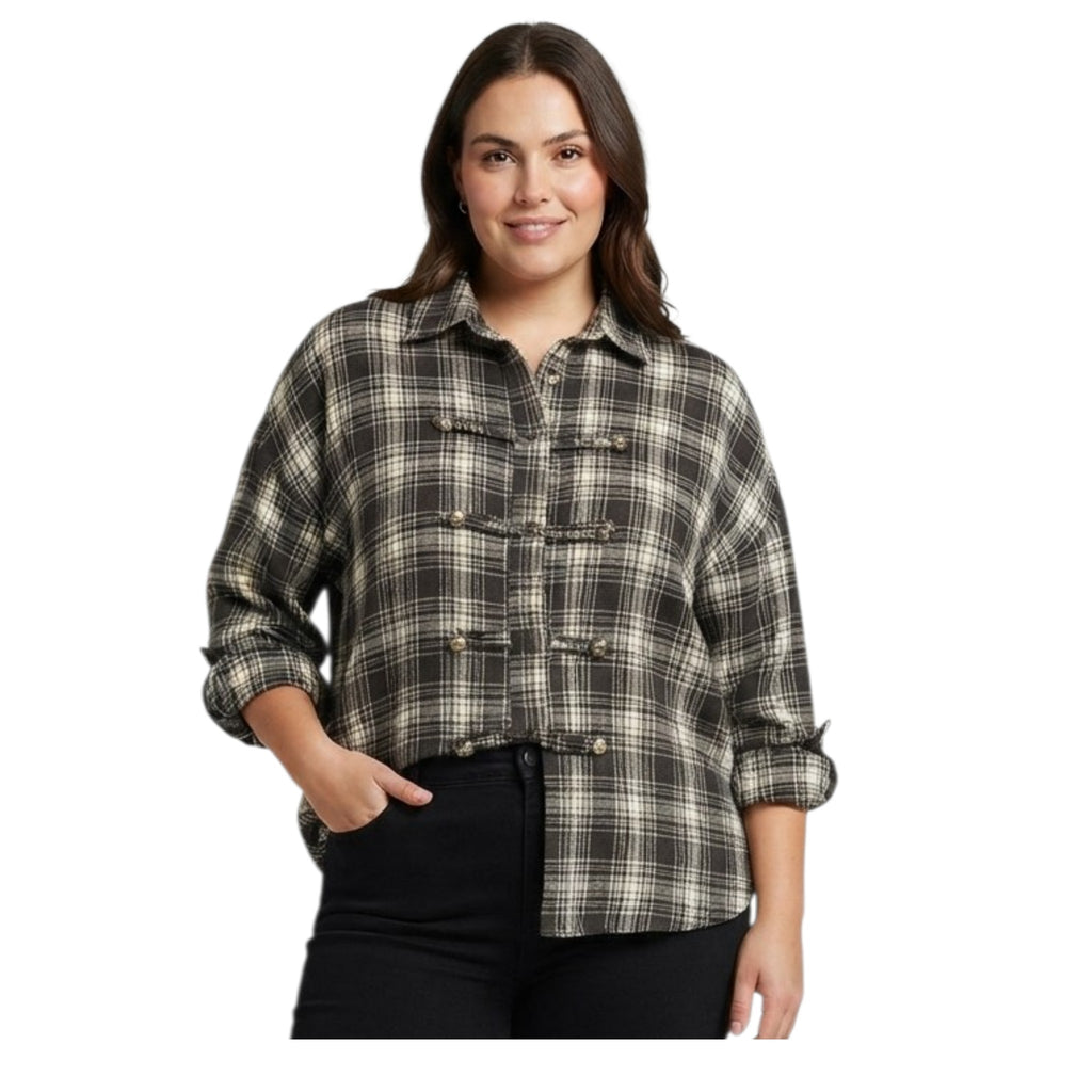 Camicia ART. 268308 Tess. a quadro style orientale Cod. 0135025