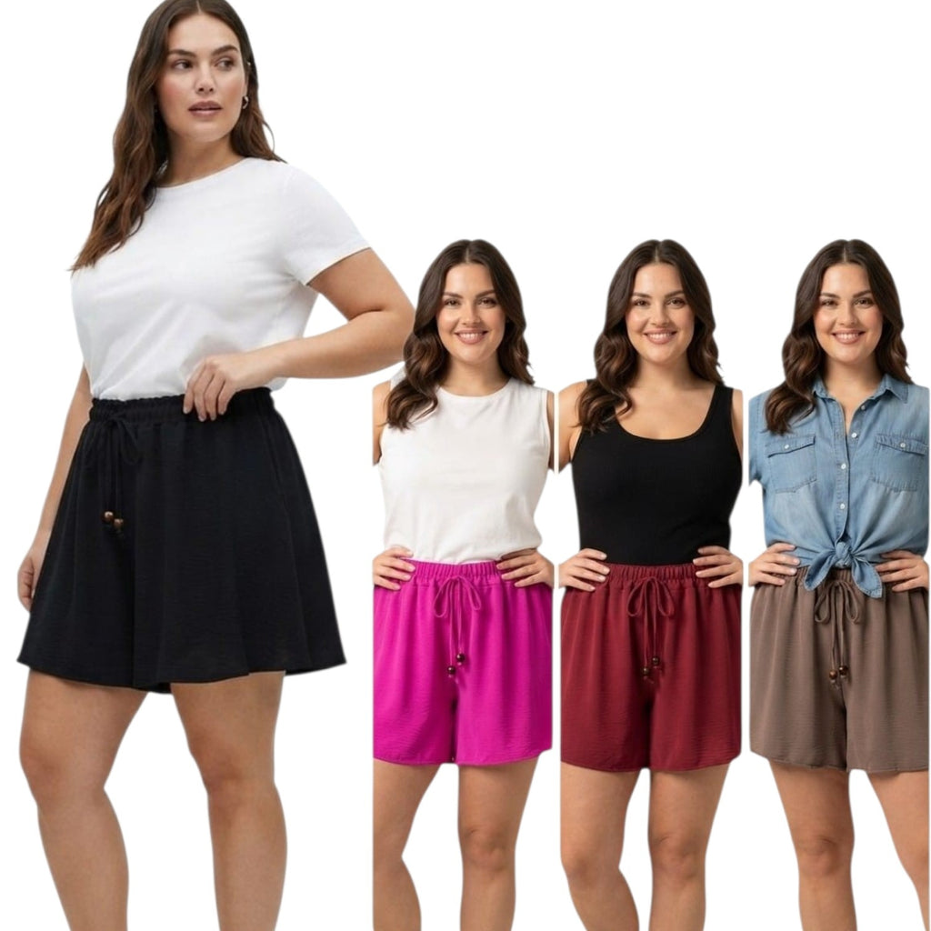 SHORTS DONNA CON LACCETTO