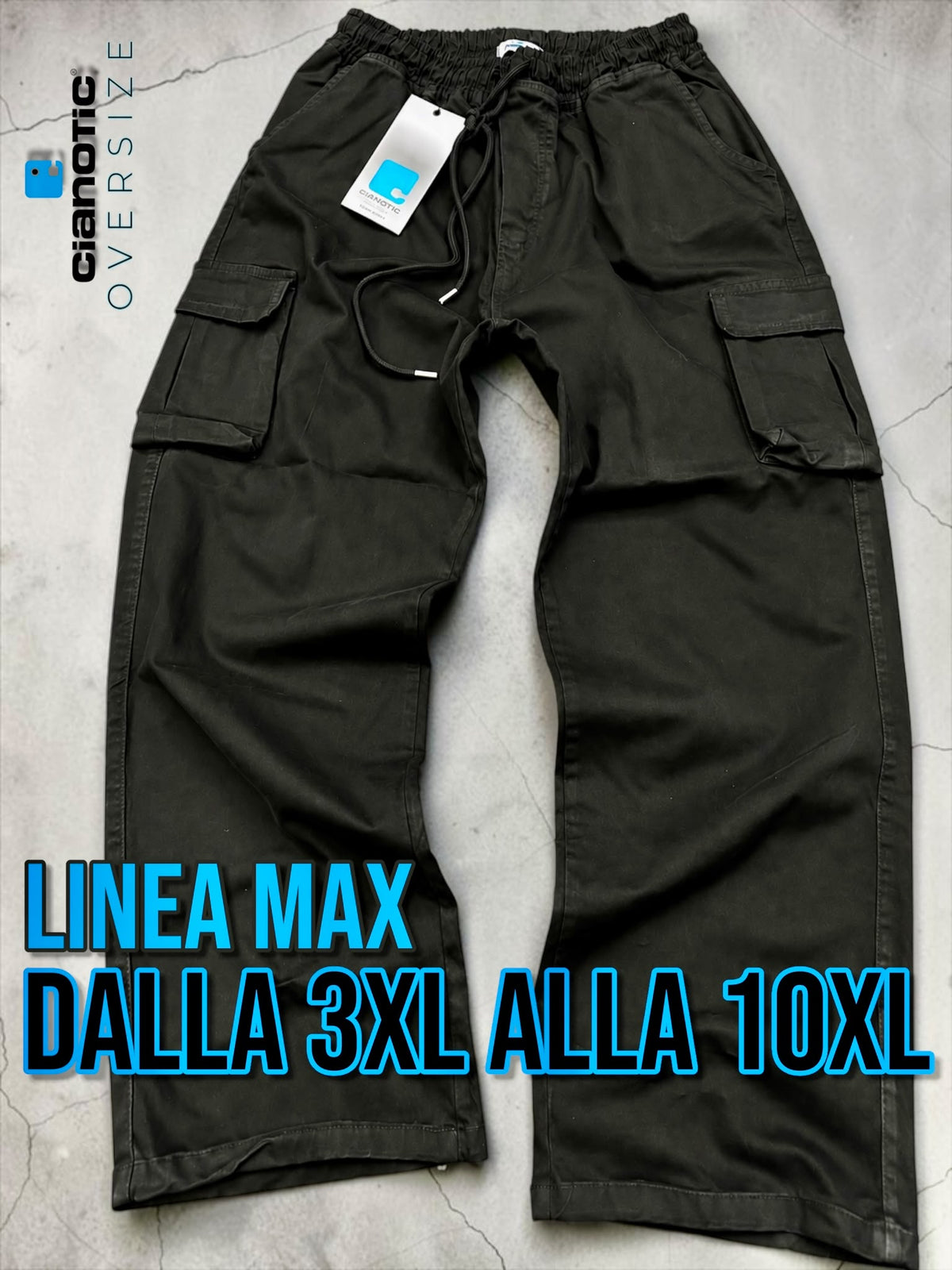 JEANS BAGGY POCKET COTTON CON TASCONI + PATTINE LATERALI COD . 020408
