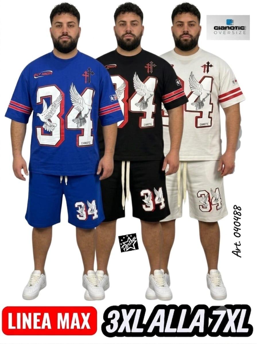CORDINATO UOMO CIANOTIC SHORTS+ MAGLIA
