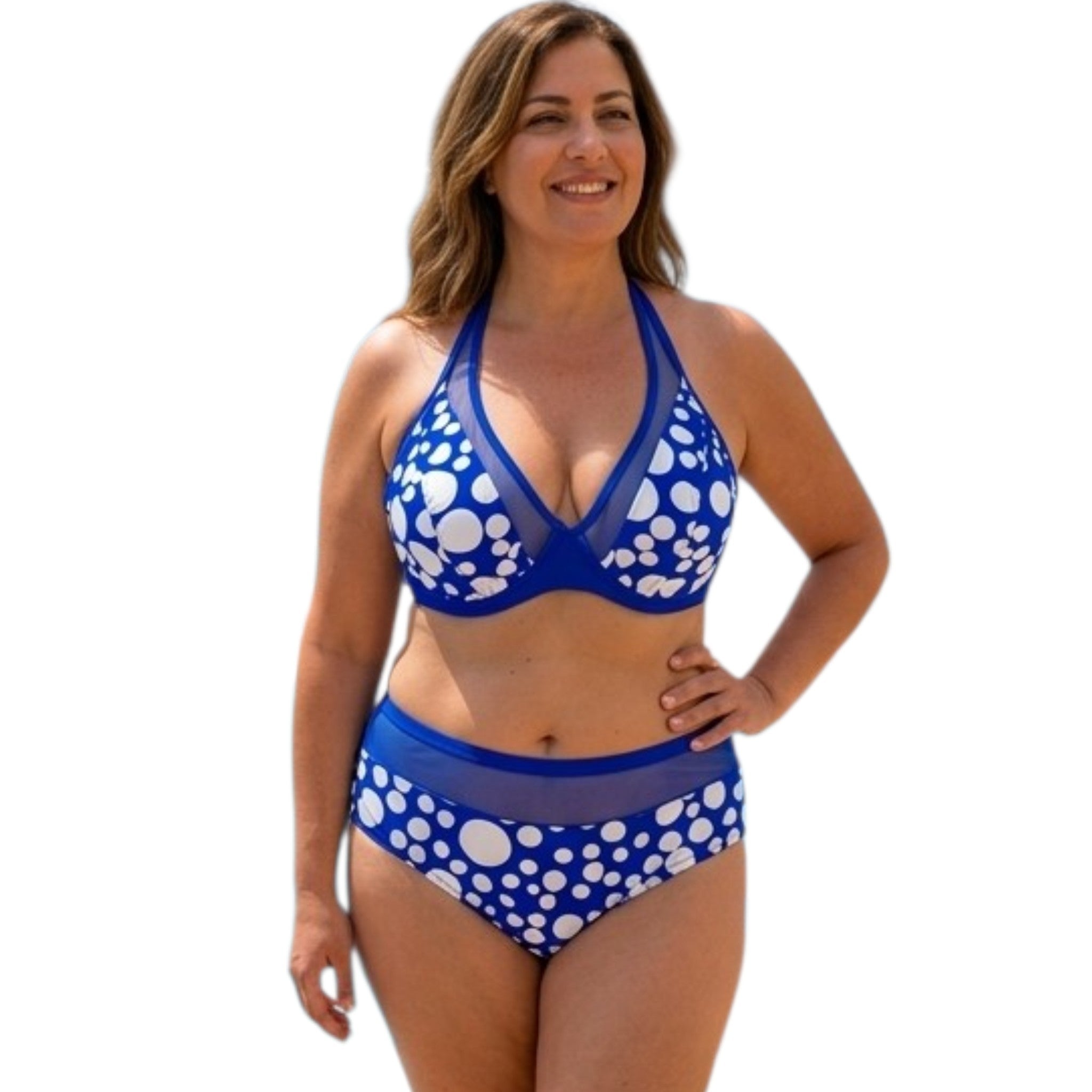 COSTUME DONNA 2 PEZZI POIS