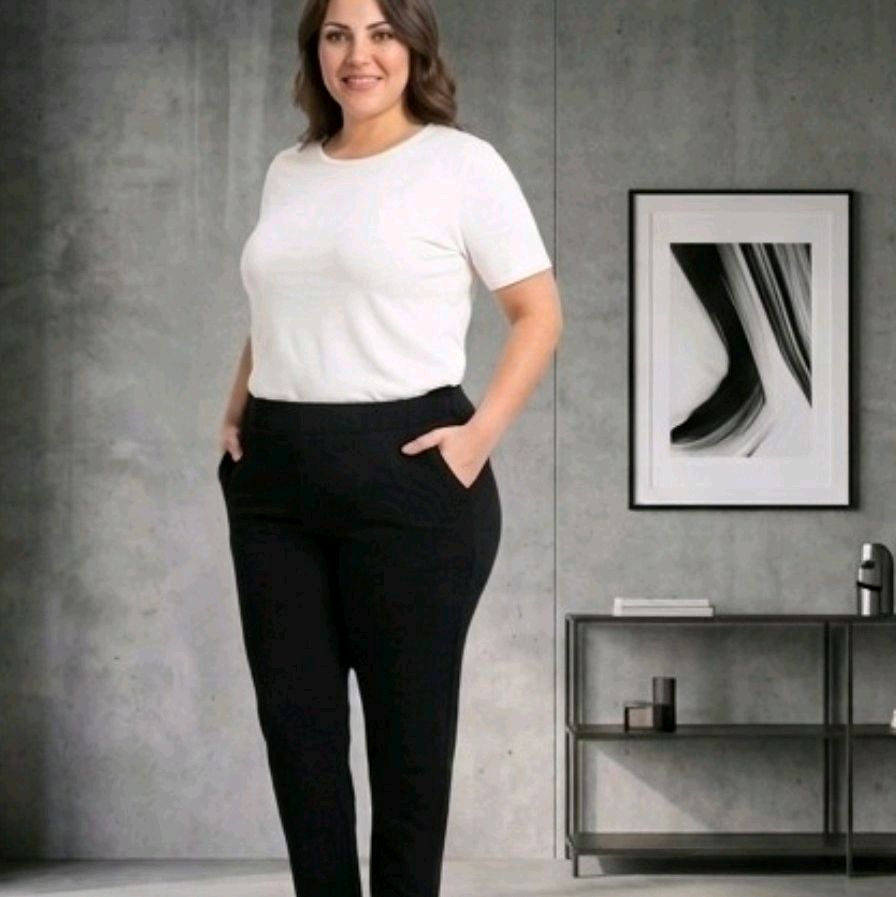 PANTALONE DONNA SIGARETTA LINEA PERTOM COTONE ELASTICO