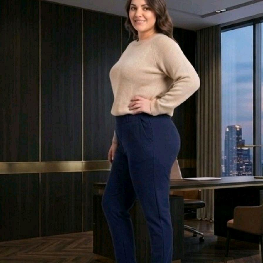 PANTALONE DONNA SIGARETTA LINEA PERTOM COTONE ELASTICO
