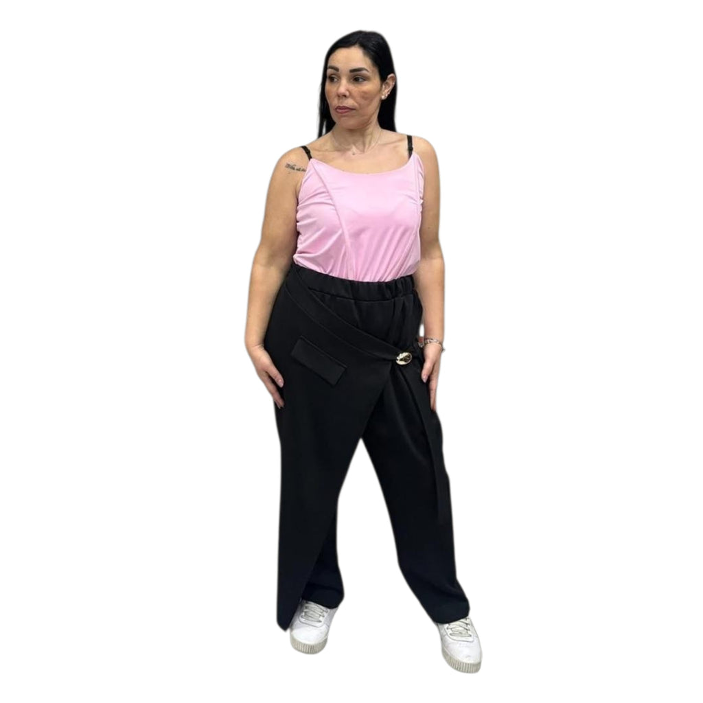 PANTALONE DONNA A PORTAFOGLIO