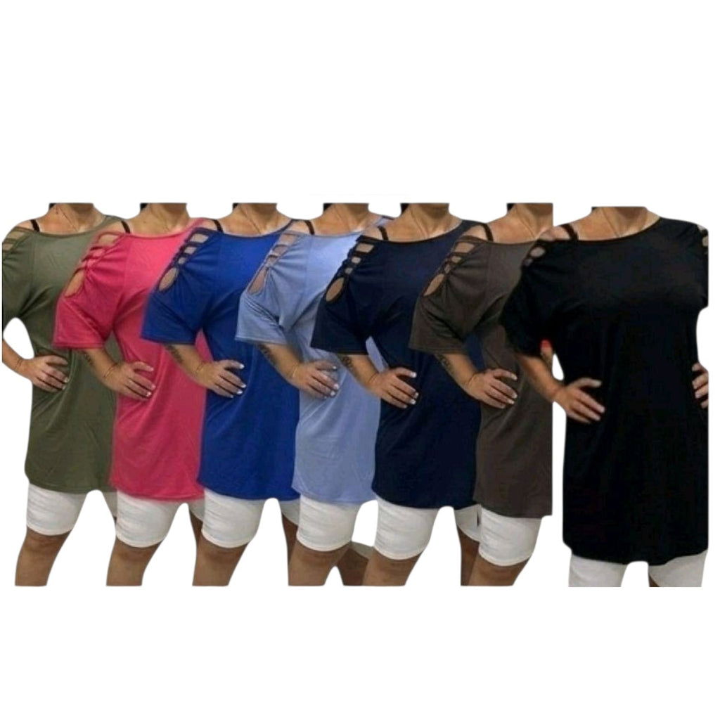 MAX MAGLIA CON LACCETTI SPALLE A INCROCIO