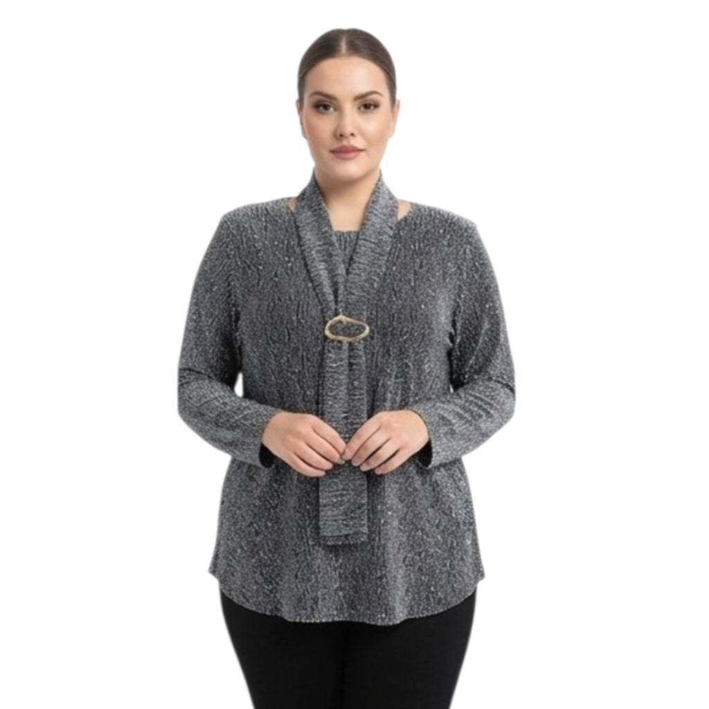 MAGLIA ART. 31256 con sciarpina Cod. 080156.