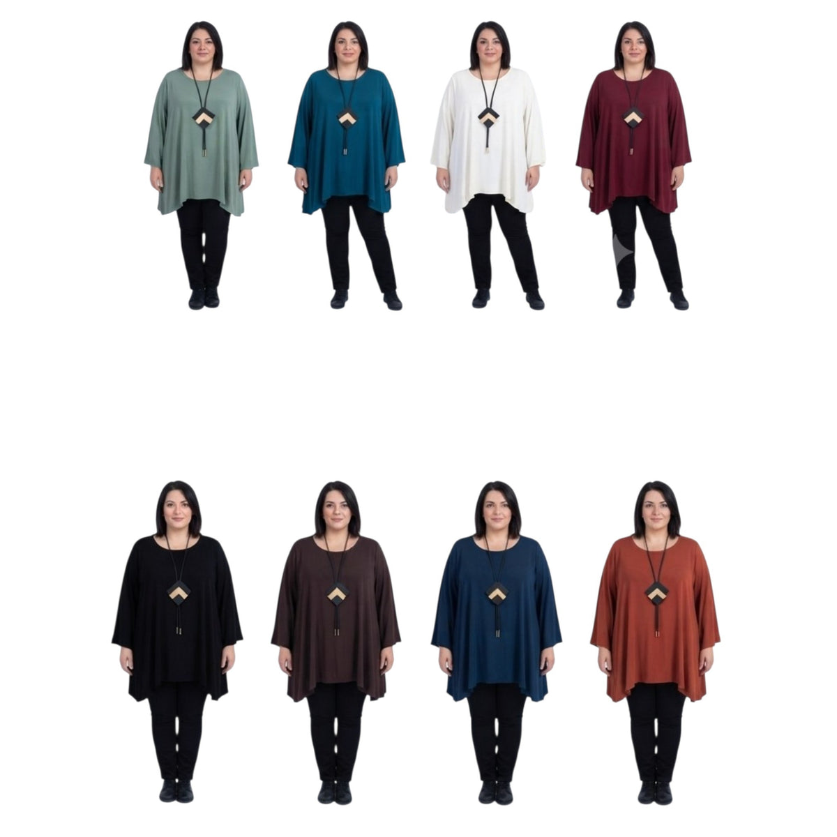 MAGLIA art. A2576 svasata con collana Cod. 075015