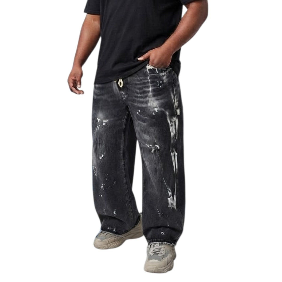 JEANS ART. MAMBA 02  CON ELASTICO IN VITA + LACCETTO COD. 0235044