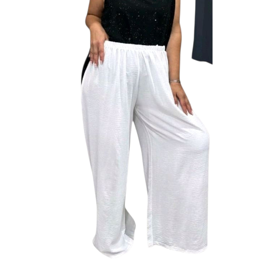 PANTALONE PALAZZO CON LACCETTO