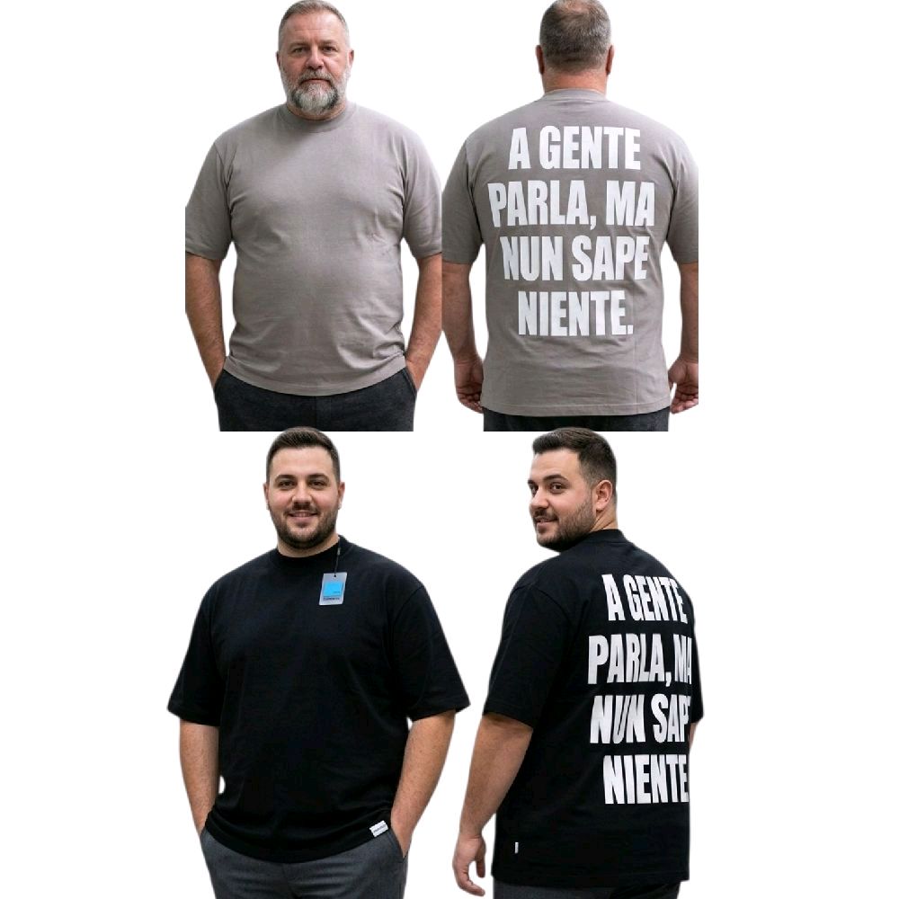 T-shirt uomo con stampa dietro Cianotic