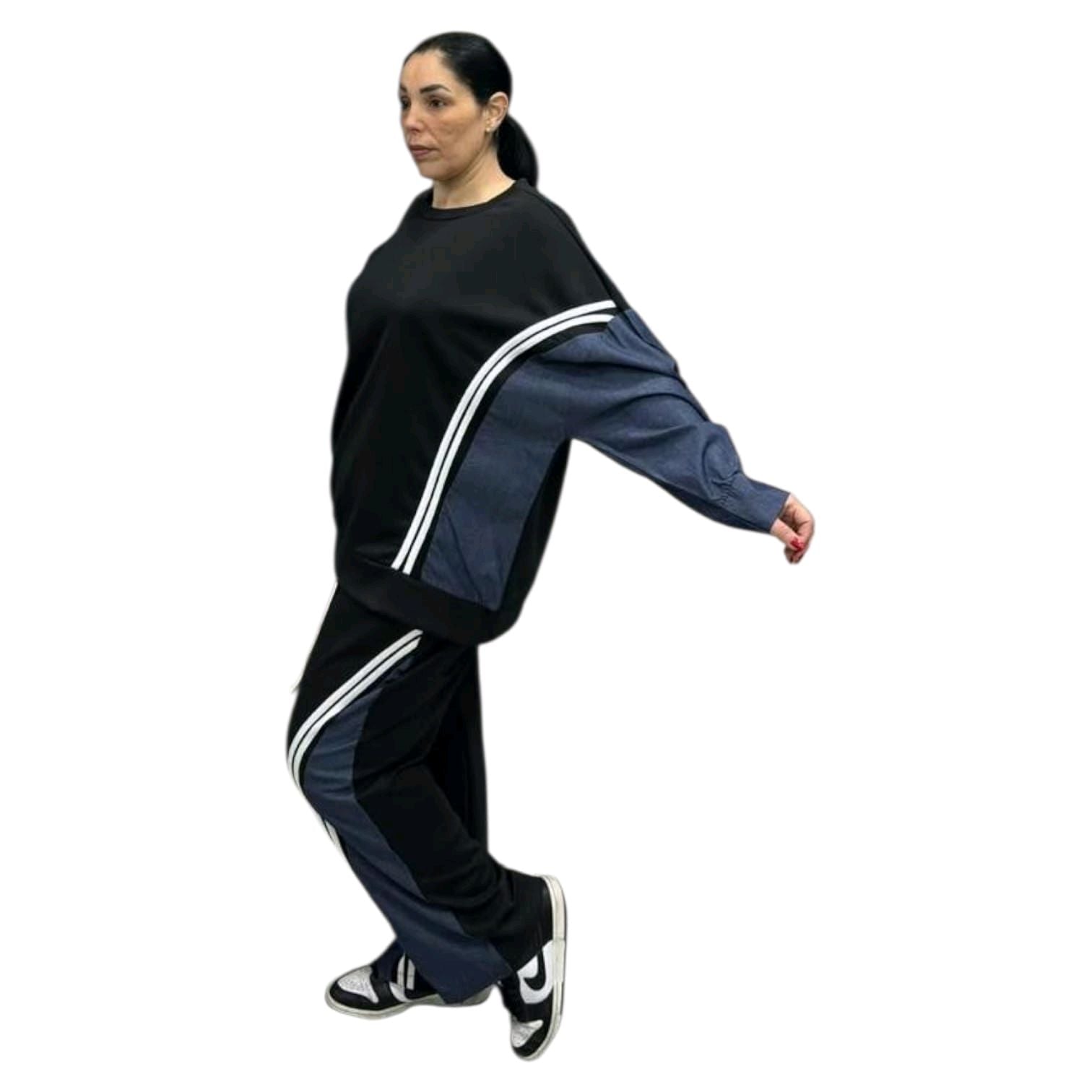 TUTA DONNA CON MANICHE CAMICIA