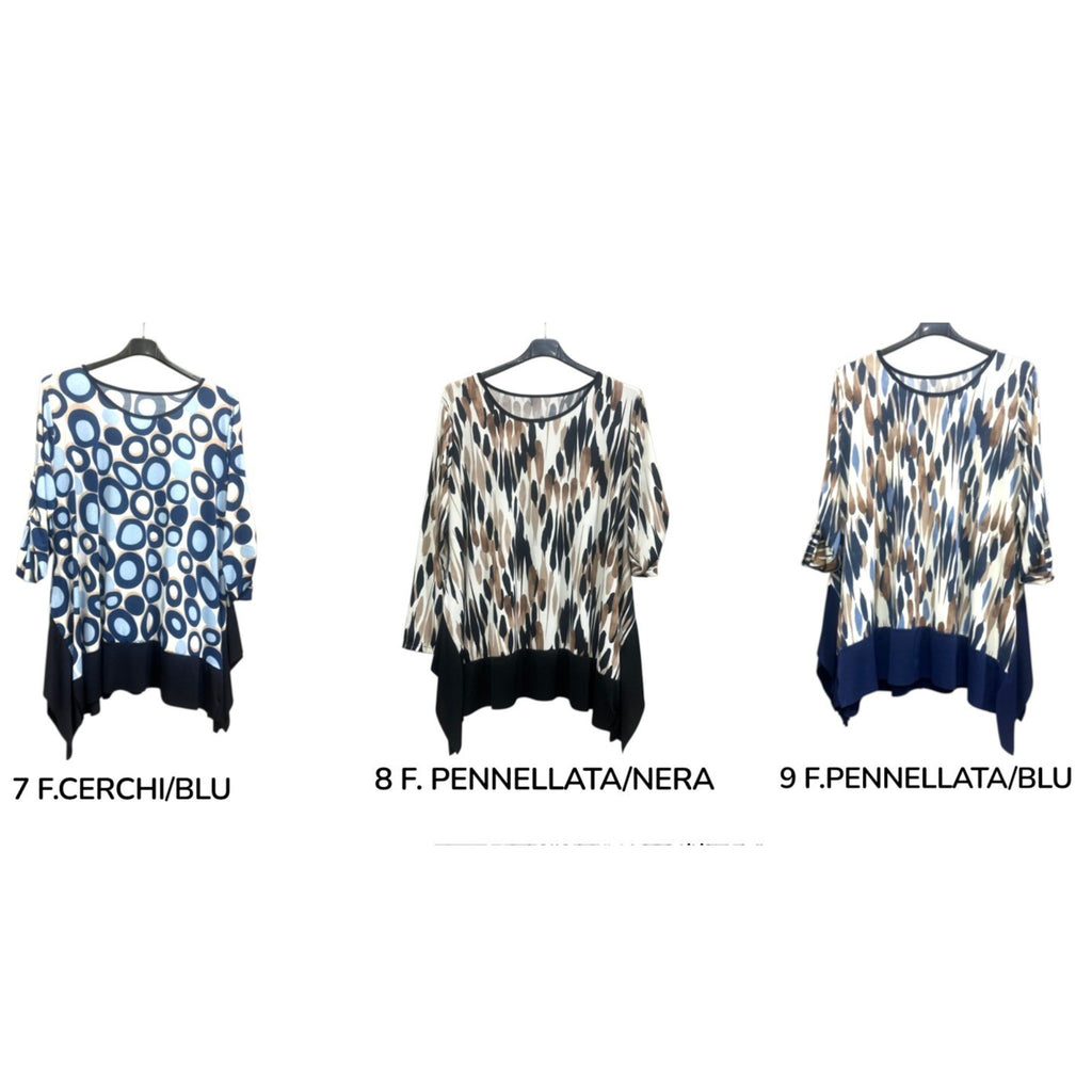 MAGLIA ART. 180224 A FANTASIA SVASATA MANICA REGOLABILE COD. 0650131