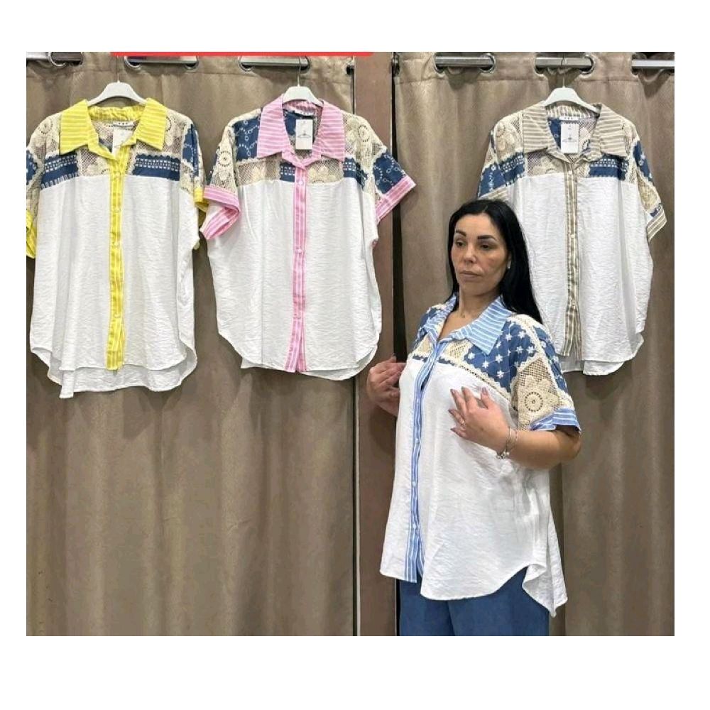 CAMICIA CON DETTAGLIO UNCINETTO