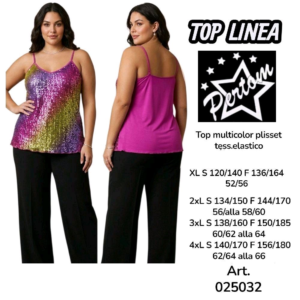 TOP LINEA PERTOM MULTICOLOR