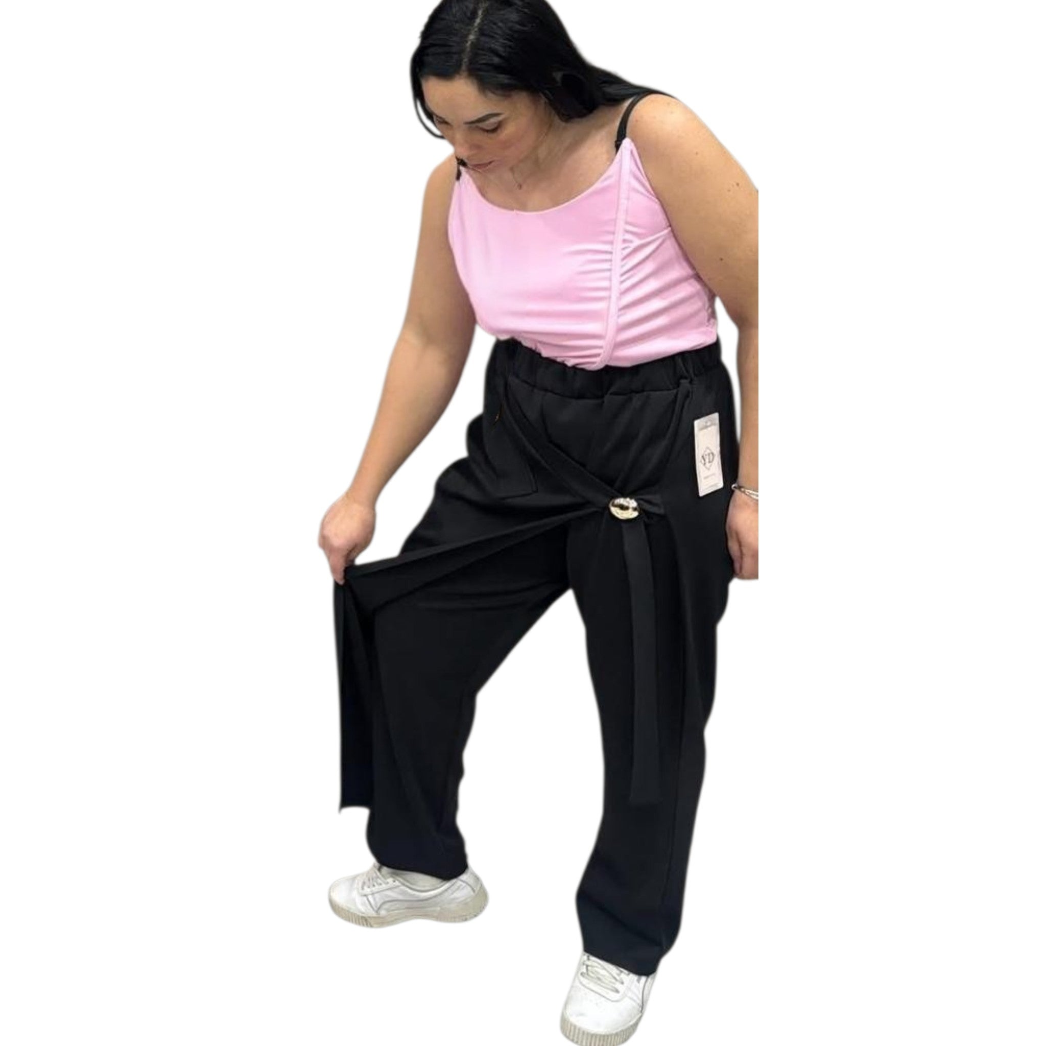PANTALONE DONNA A PORTAFOGLIO