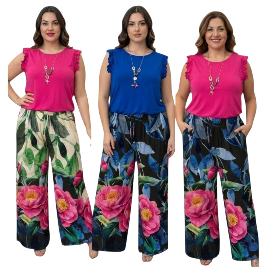 COMPLETO ABBINATO CANOTTA E PANTALONE FANTASIA