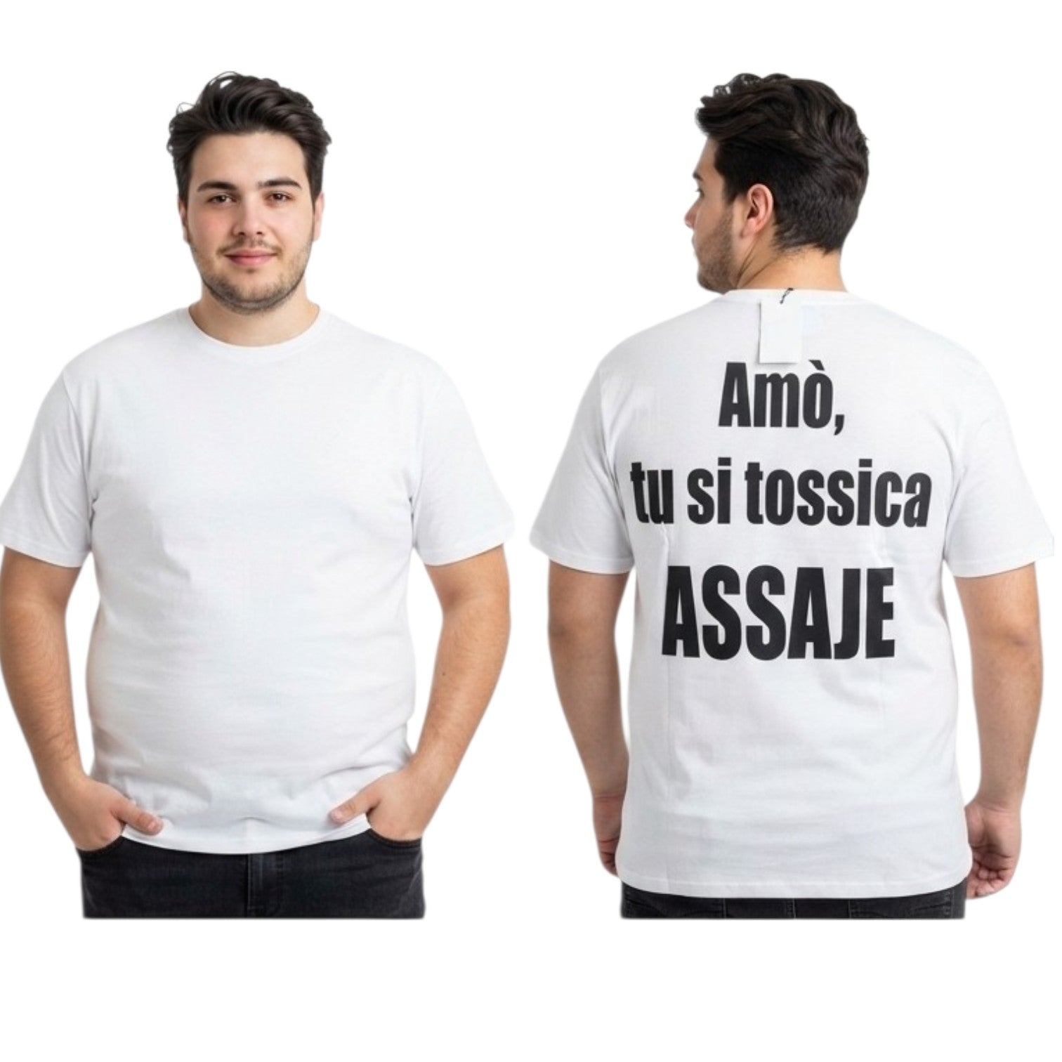 T-SHIRT CIANOTIC STAMPA DIETRO