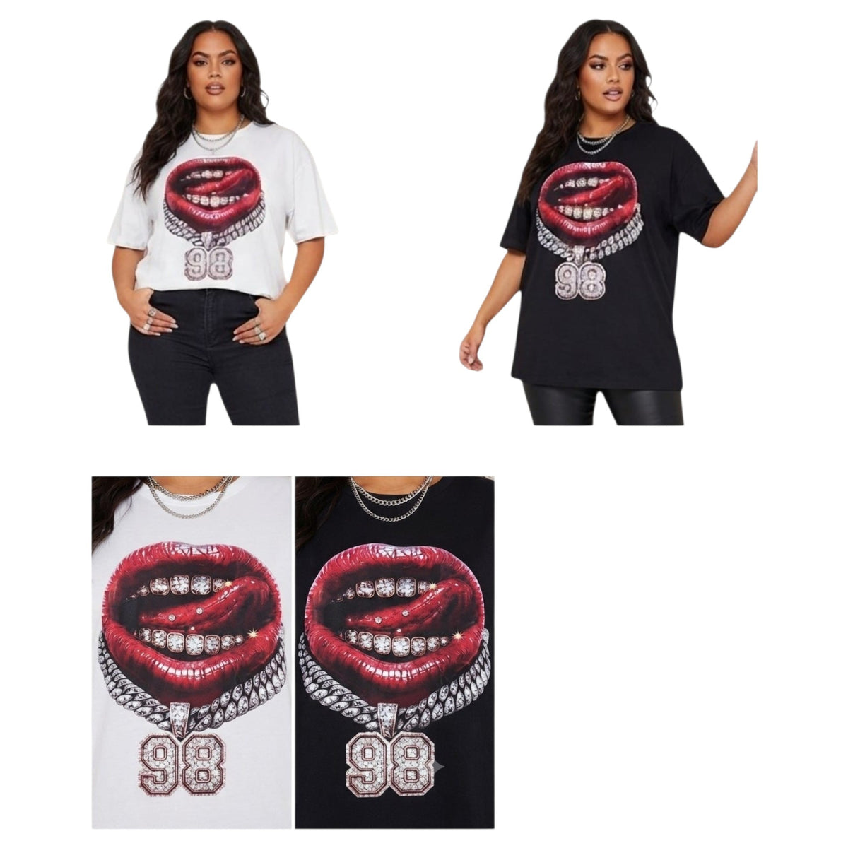 T-SHIRT Art. 040 con
stampa bocca 98 Cod. 04080