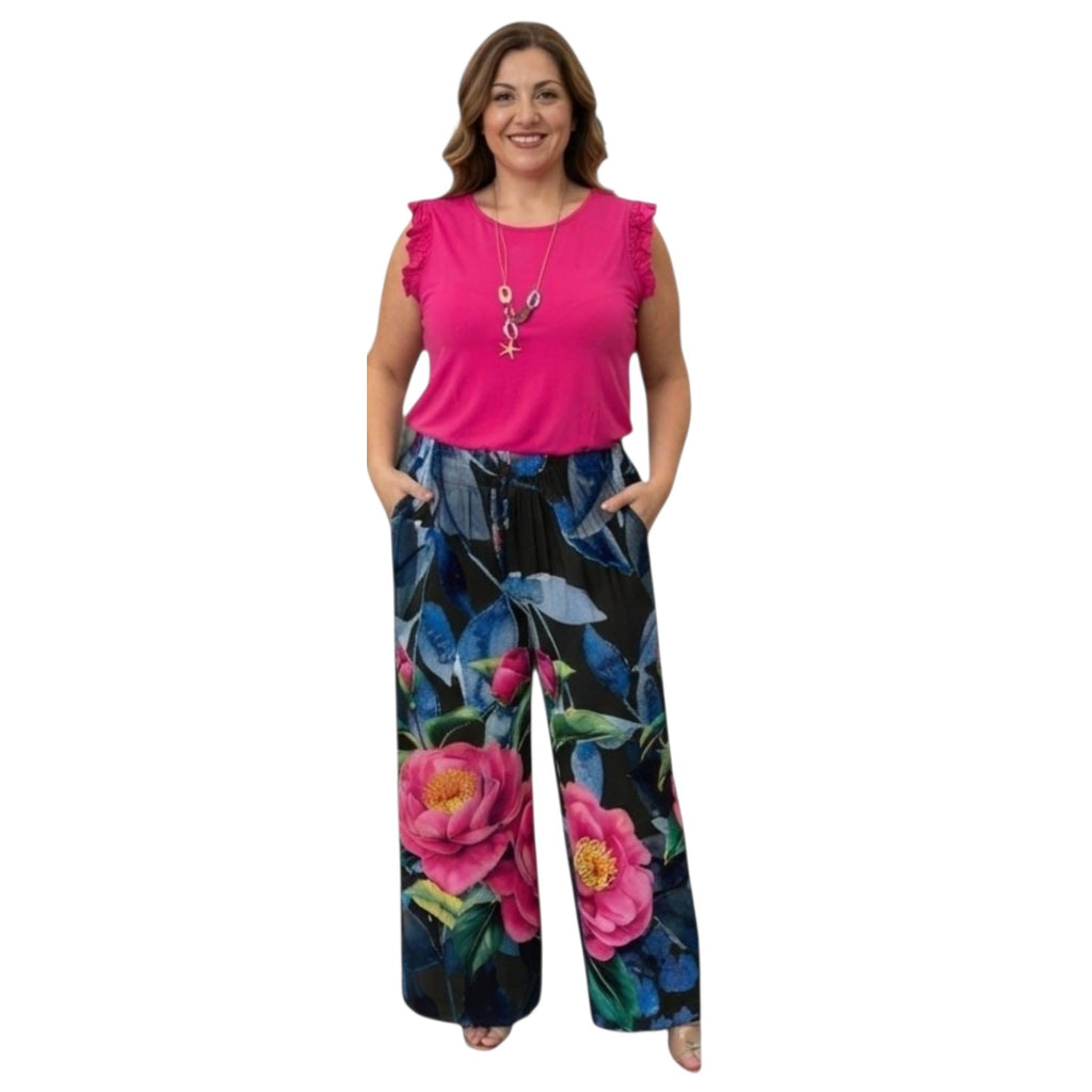 COMPLETO ABBINATO CANOTTA E PANTALONE FANTASIA