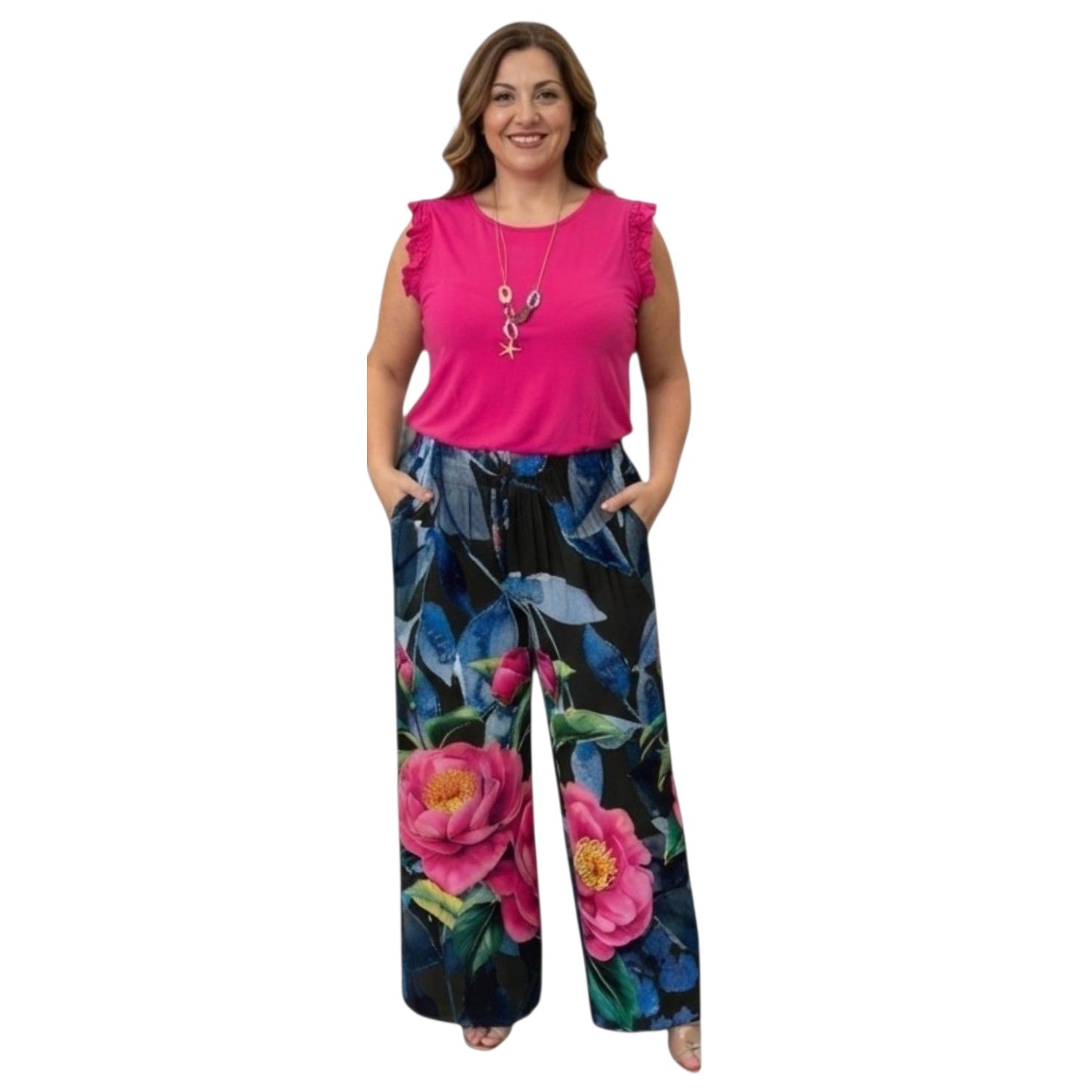 COMPLETO ABBINATO CANOTTA E PANTALONE FANTASIA
