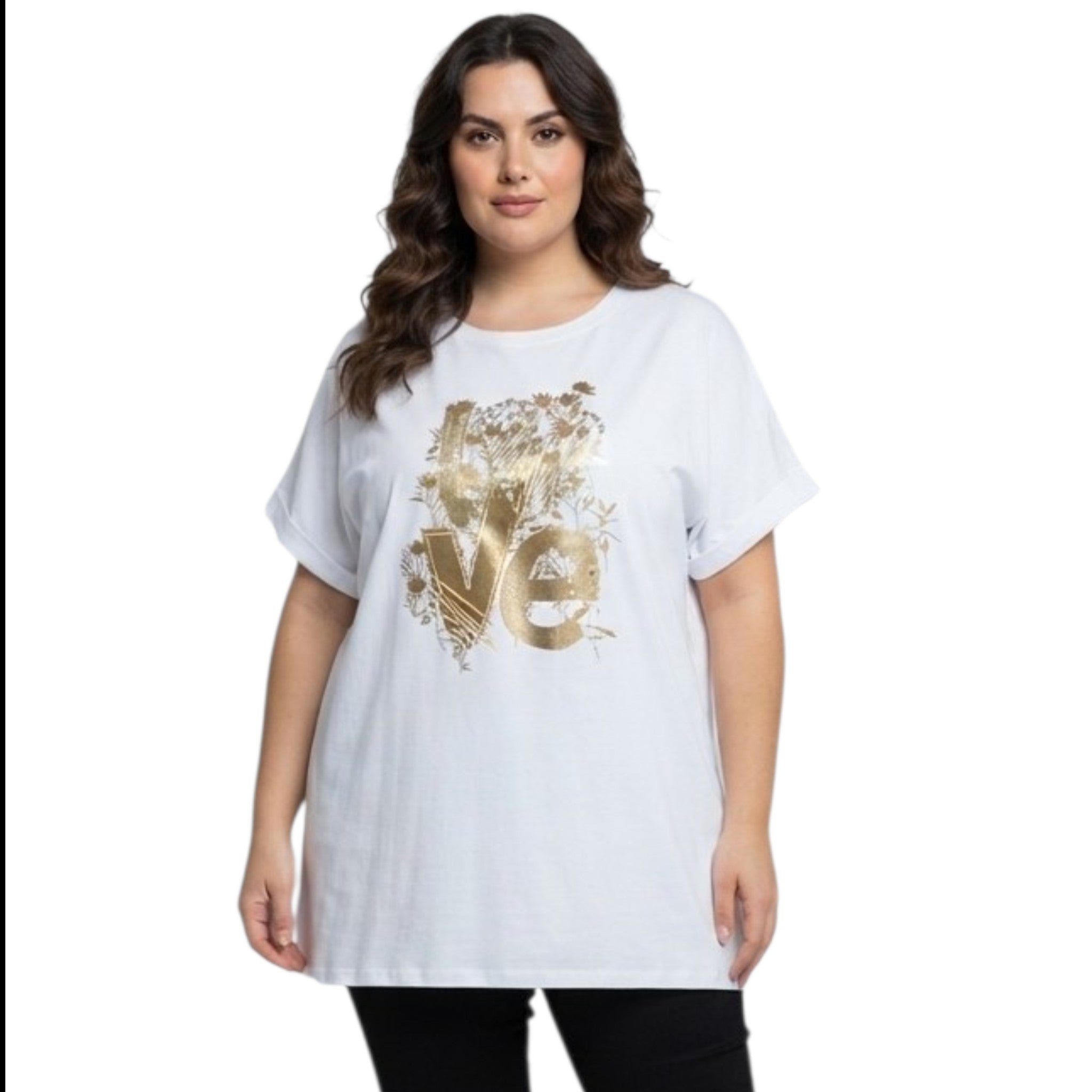 T-SHIRT BIANCA STAMPA LOVE