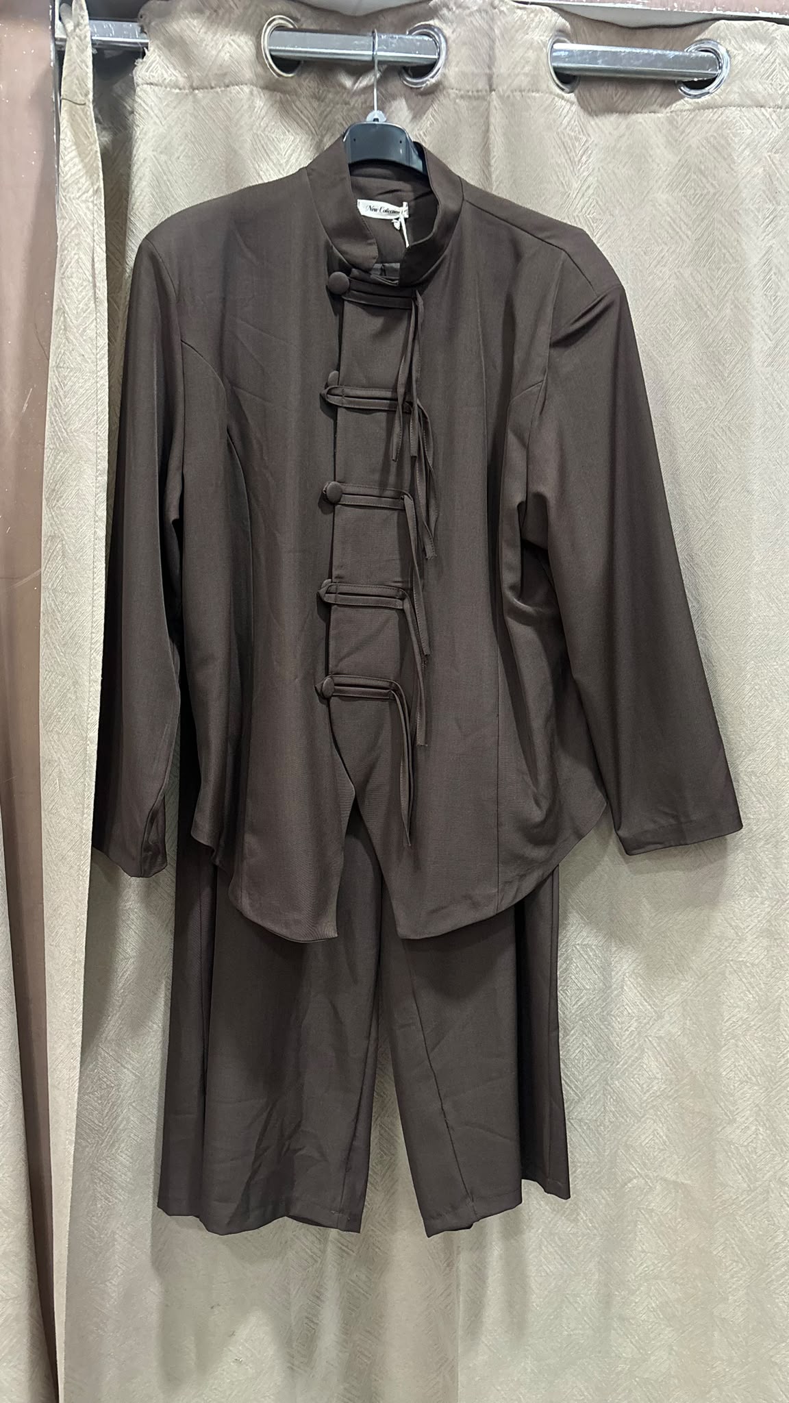 Completo Art. 632 con giacca con bottoni stile orientale Cod.018035