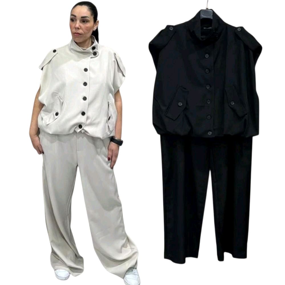 COMPLETO GIROMANICA CON PATTINE E TASCHE