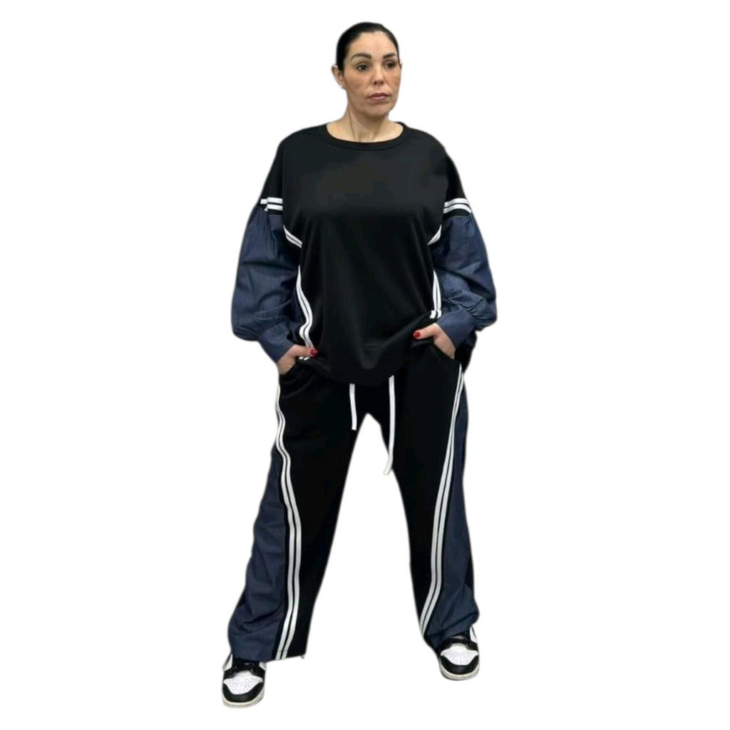 TUTA DONNA CON MANICHE CAMICIA