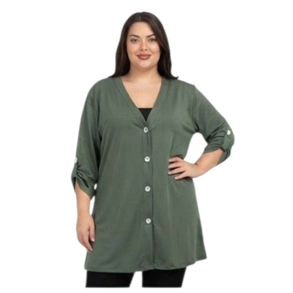 CARDIGAN ART. 1310 CON BOTTONI  CON MANICA REGOLABILE COD . 0650138