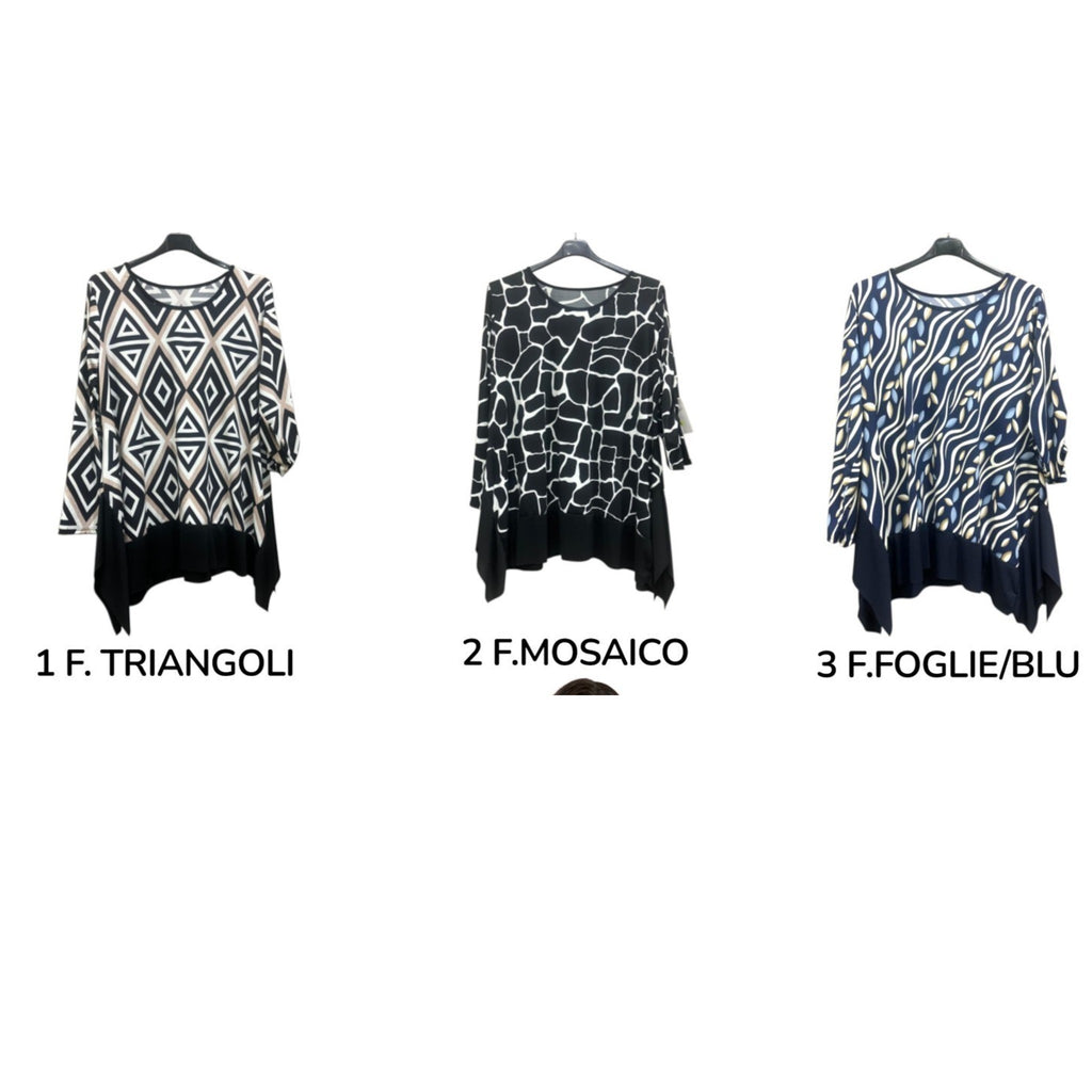 MAGLIA ART. 180224 A FANTASIA SVASATA MANICA REGOLABILE COD. 0650131