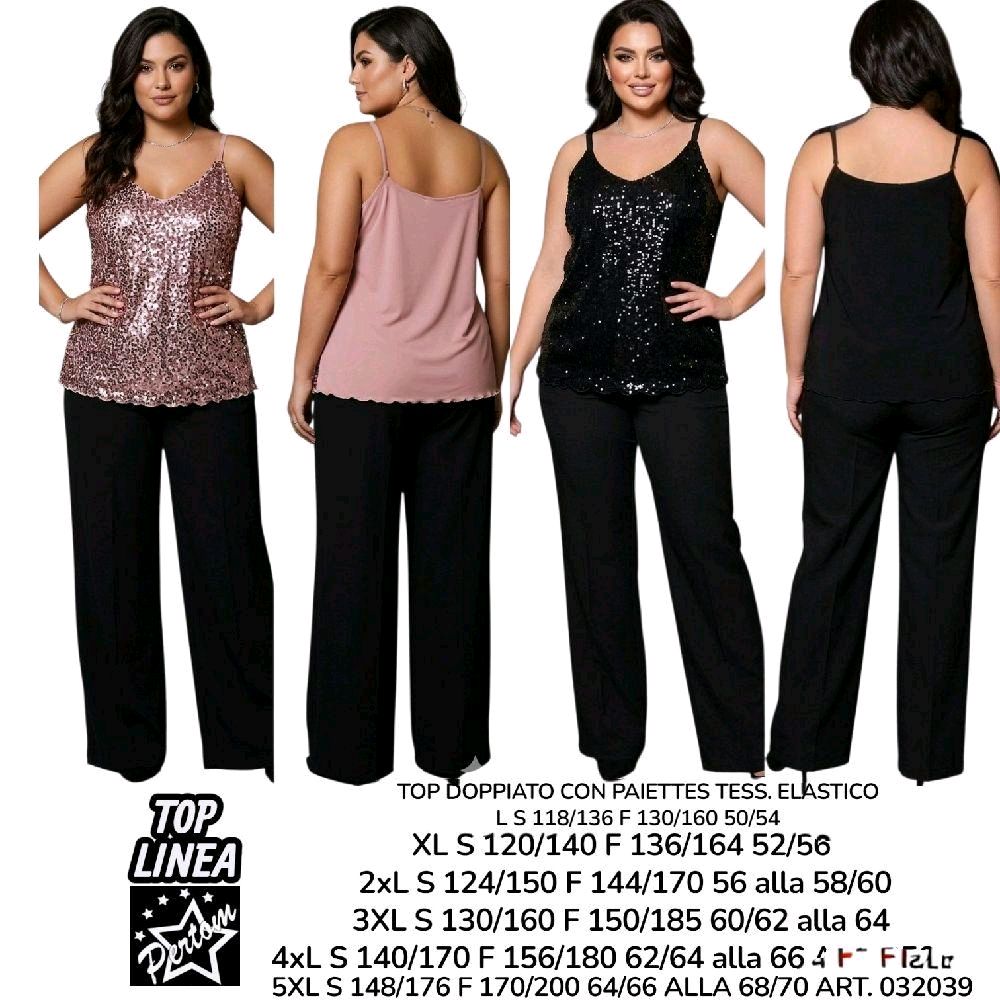 TOP DONNA PAIETTES LINEA PERTOM